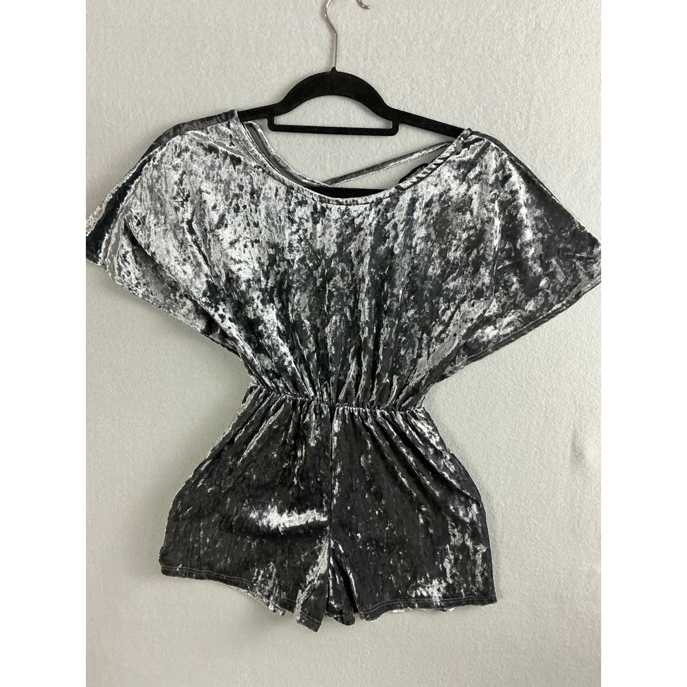 JWLOVESME Velvet Romper Girls 10 Criss Cross Back Party